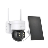 Certified Refurbished, Wire-Free Battery IP Camera - Solar Powered, 2K 4MP, Pan & Tilt, Color Night Vision, 2-Way Audio, Works with Alexa, PIR Humanoid Detection